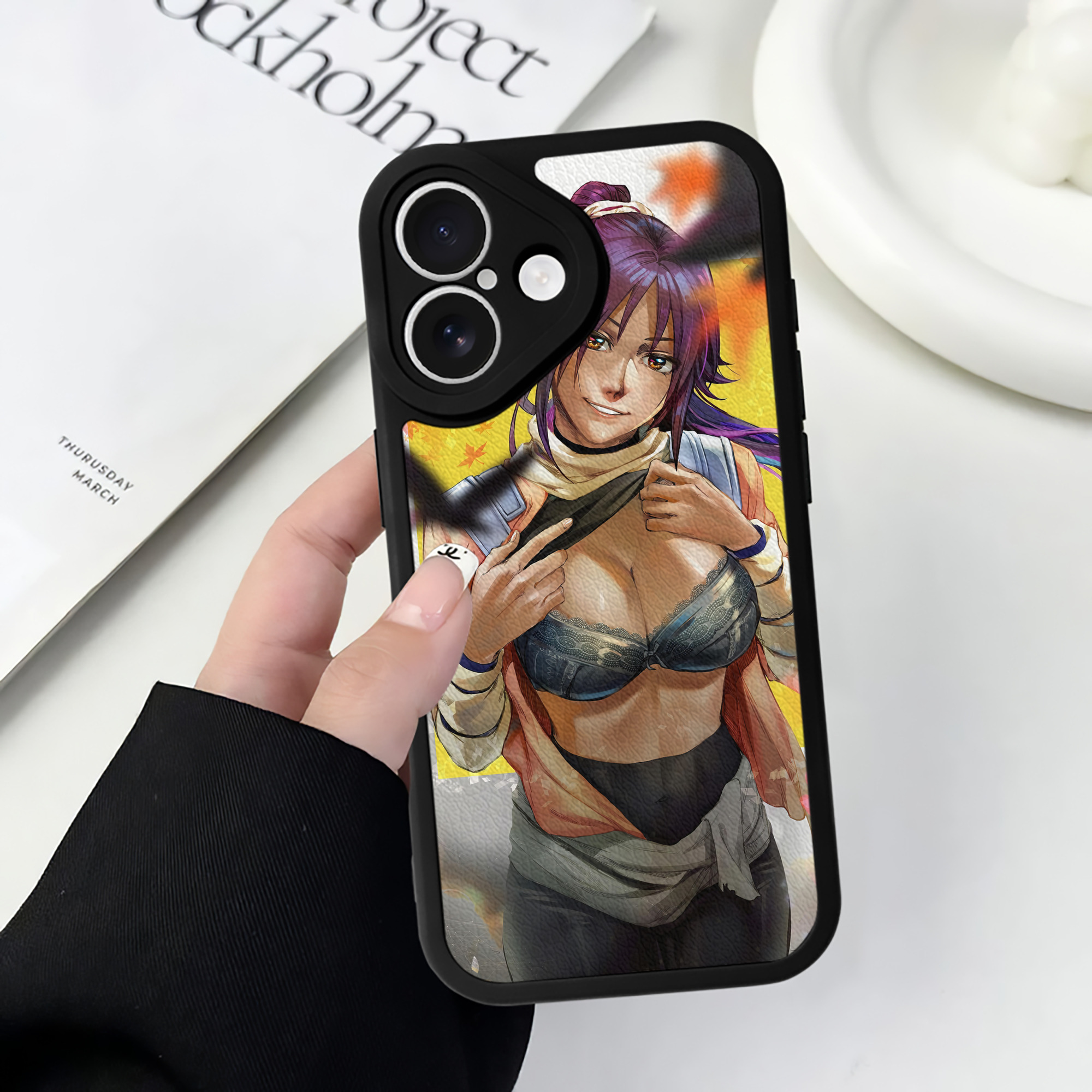 （画像用） ブリーチ BLEACH 【iPhone 16シリーズ対応】シリコンスマホケース（レザー調） 材質：シリコン